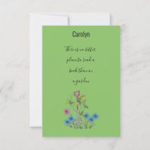 Leia um livro em um jardim, marcador de livro pers