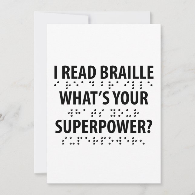 Leio Braille Qual é o seu superpoder (Frente)