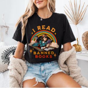 Leio Livros Banidos Lendo Rainbow Retro Girl