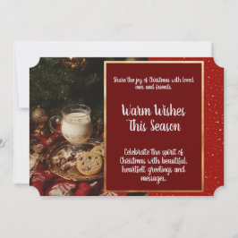 Leite Clássico e Cartão de Férias Planas de Cookie