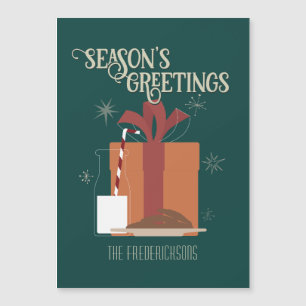 Leite e Biscoitos Ideias de Natal Vintage Verde