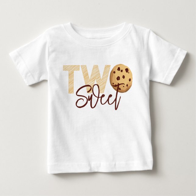 Leite e cookies "Dois Camisetas Doce" de segundo a (Frente)