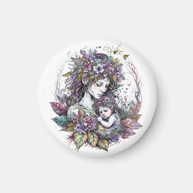 Leite, mãe e filho de imã (Frente)