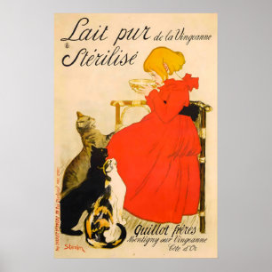 Leite puro esterilizado da Vingeanne POSTER PRINT