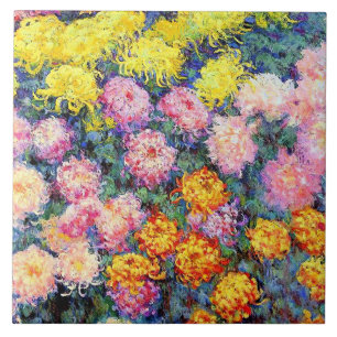 Leito de Crisântemos por Monet