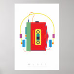 Leitor cassete | Pop Art Poster 70s 80s | Cotação<br><div class="desc">"A música não tem data de validade", poster de retrorreflector dos anos 60, 70 - Jogador de fita cassete minimalista Walkman. Parece fabuloso em um quadro preto. Siga-me no Instagram ou no Facebook ou assine atualizações em TakaraBeech.com ... Eu adoraria me conectar com você. Compartilhe seu novo trabalho artístico nas...</div>