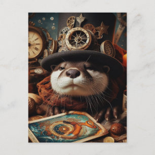 Leitor de Cartão Fantasy Otter Steampunk Tarot