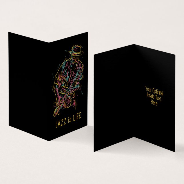 Leitor de Jazz Colorido de Texto Personalizado (Interior e exterior)