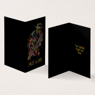 Leitor de Jazz Colorido de Texto Personalizado