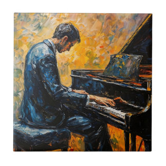 Leitor de Piano - Pintura de Óleo