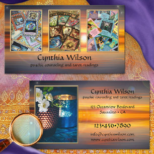 Leitor de Tarot Psíquico Cartão de Visita Foto