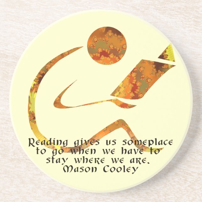 Leitor - porta copos dourada (Frente)