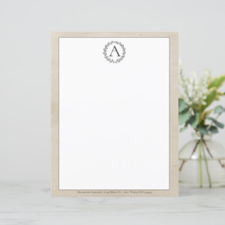 Leitura Beige Wreath Monographic