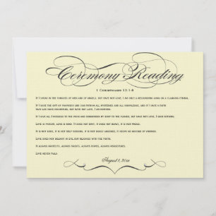 Leitura de Cerimônia de Casamento Elegant Script