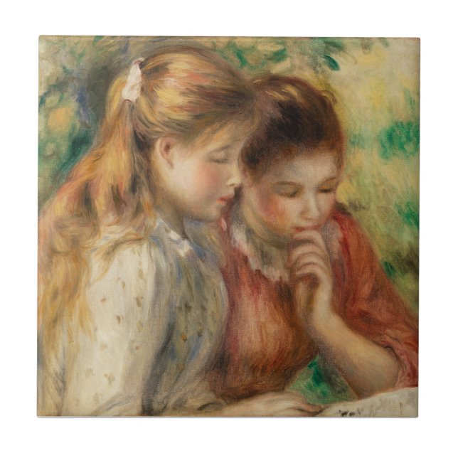Leitura de duas garotas - Impressionista Renoir (Frente)