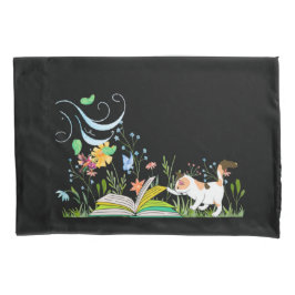 Leitura de Gatinho Bonito no Jardim