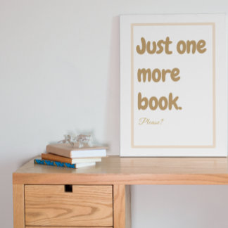 Leitura de Livros Mais Um Poster de Livro