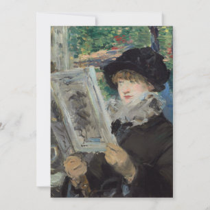Leitura de Mulher Édouard Manet