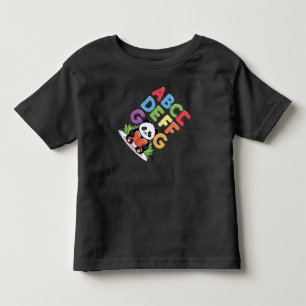 Leitura de Panda Bonita - Camisa T de ABCD FG Colo