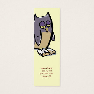 leitura do marcador personalizável do owls