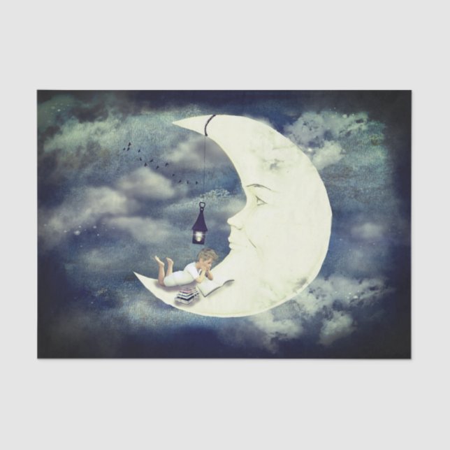 Leitura no Papel Tecido da Lua (Frente )