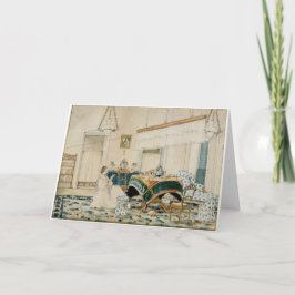 Leitura para Mulher - Cartão de Nota de Vazio Toda