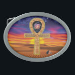 Lektron Orbz Oblong Belt Buckle<br><div class="desc">Por mais de 5.000 anos, Ankh tem sido um símbolo da vida eterna. Ankh forma uma chave representando a união feminina/masculina e o ciclo de vida. O manípulo oval da chave não tem início nem fim, representando a eternidade celestial. A cruz repousa na Terra, como o Sol no horizonte onde...</div>