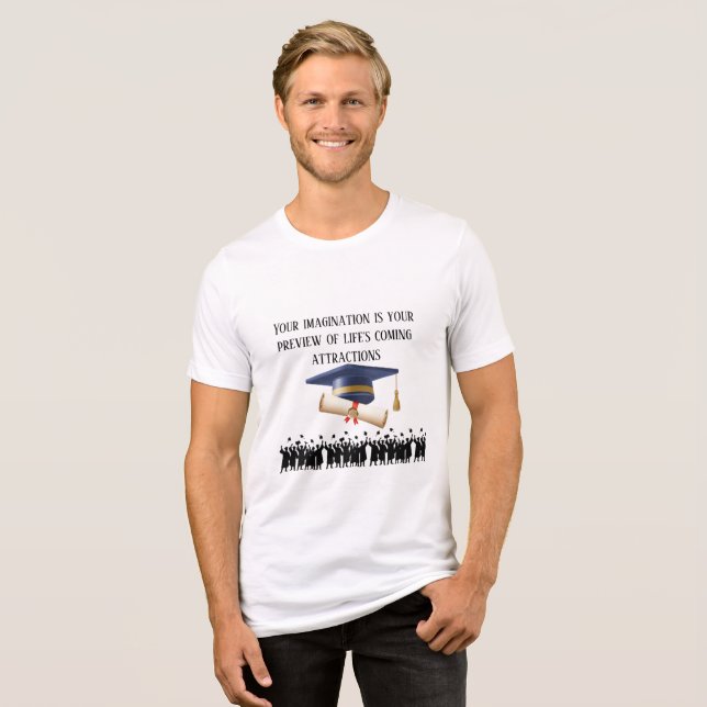 Lema de formatura de Einstein branco (Frente Completa)