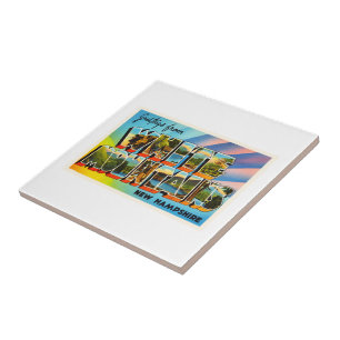 Lembrança branca do viagem de New Hampshire NH das