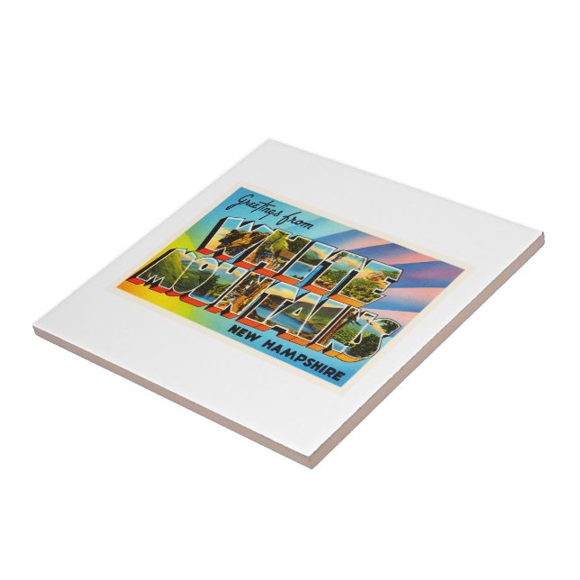Lembrança branca do viagem de New Hampshire NH das (Lateral)
