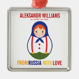 Lembrança de Matryoshka do russo do ornamento da