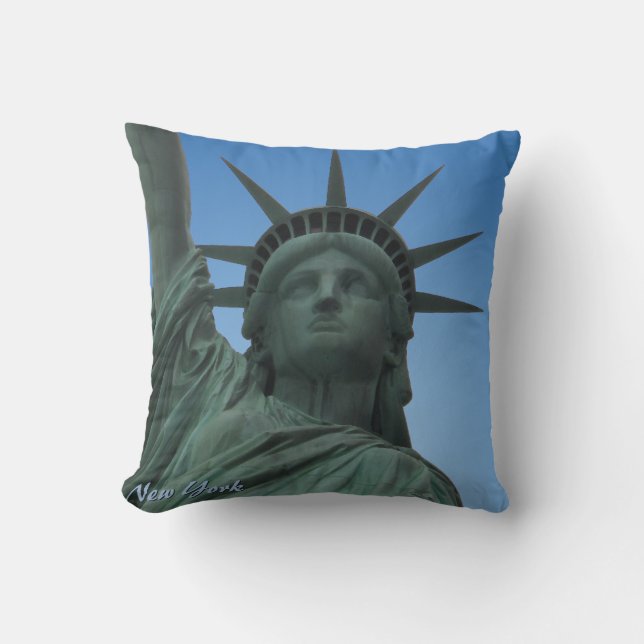 Lembrança de Nova York Almofada da Estátua da Libe (Frente)