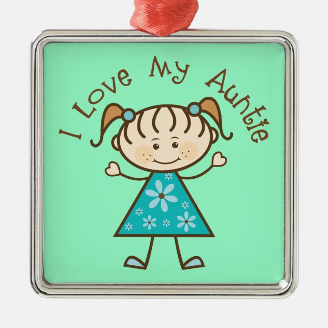 Lembrança do Auntie ornamento da tia Presente Eu (Frente)