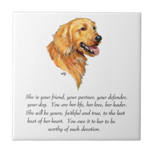 Lembrança do Golden Retriever