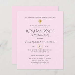 Lembrança do ORÇAMENTO Convite Cruzado Dourado