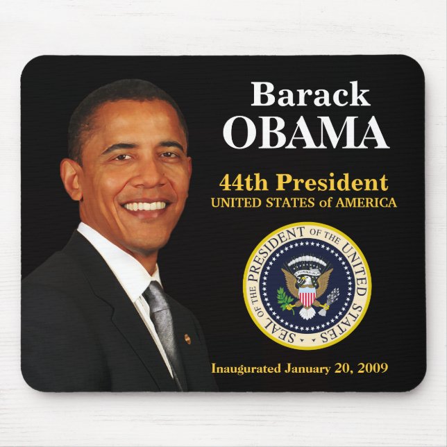 Lembrança Mousepad da inauguração de Obama (Frente)