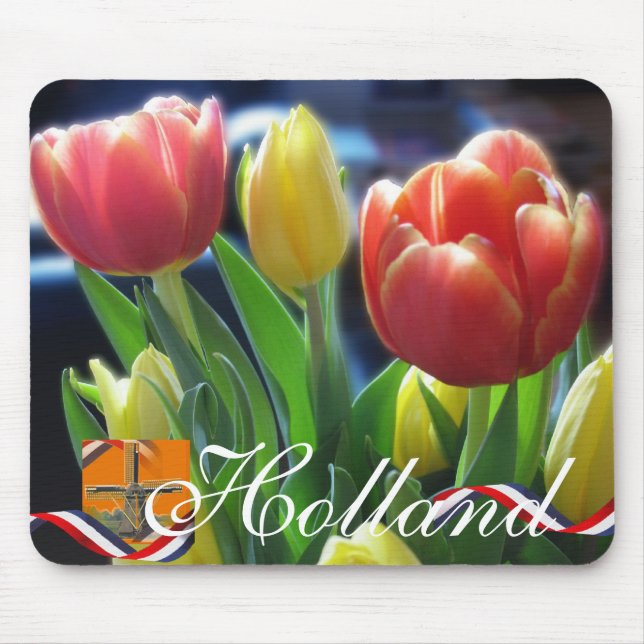 Lembrança Mousepad das tulipas de Holland (Frente)