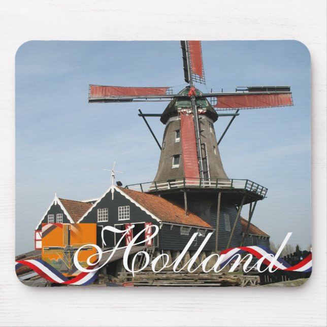 Lembrança Mousepad de Holland do moinho de vento (Frente)