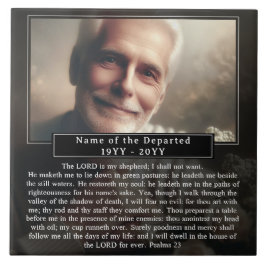 Lembrança Personalizada de Memorial com Nome de Fo