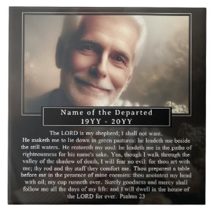 Lembrança Personalizada de Memorial com Nome de Fo