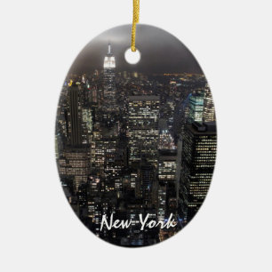 Lembrança personalizada ornamento de New York New