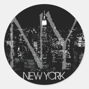 Lembranças da skyline de New York das etiquetas d