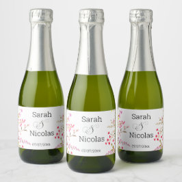 lembranças de mini garrafas de champanhe personali