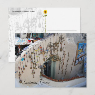 Lembranças de Santorini, Grécia - cartão postal