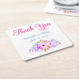 Lembrancinha de casamento porta-copos de agradecim