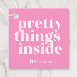 Lembrancinhas Coisas bonito Dentro, Etiquetas para pequenas empr