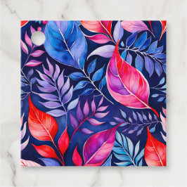 Lembrancinhas Etiquetas Coloridas para Presente de Arte Botânica