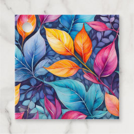 Lembrancinhas Etiquetas Coloridas para Presente de Arte Botânica