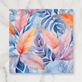 Lembrancinhas Etiquetas Coloridas para Presente de Arte Botânica