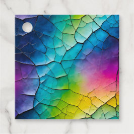 Lembrancinhas Etiquetas Coloridas para Presente de Papel Crackle